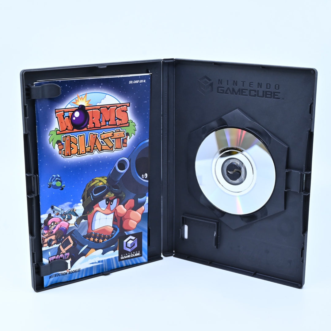 Worms Blast - Nintendo Gamecube Game + Manual - PAL - FREE POST!