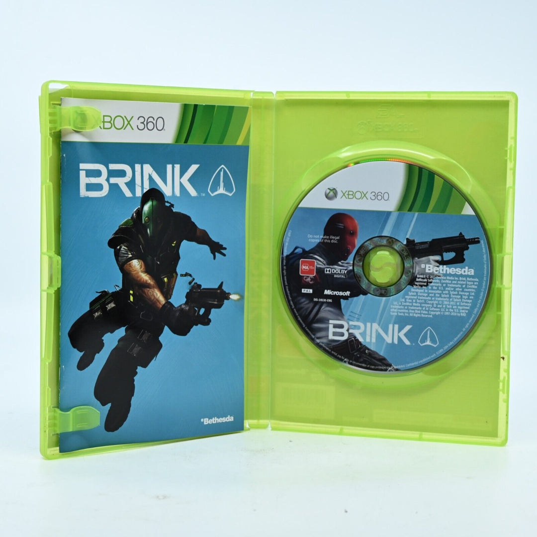 Brink - Xbox 360 Game + Manual - PAL - MINT DISC!