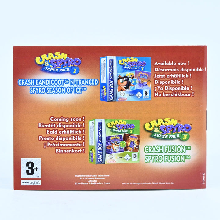 Crash & Spyro Super Pack Volume 2 - Nintendo Gameboy Advance / GBA Boxed Game