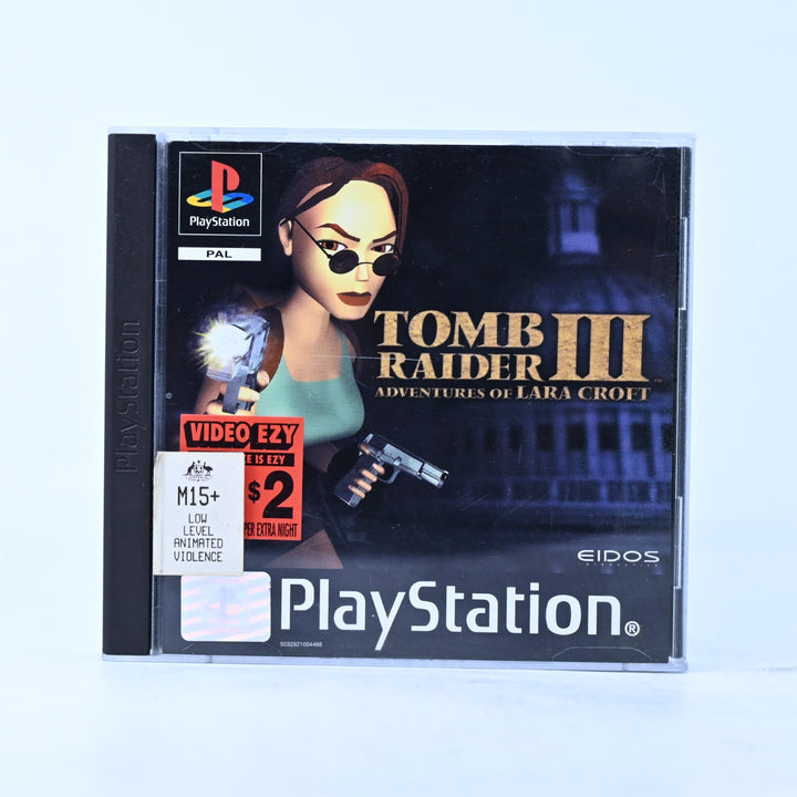 Tomb Raider III: Adventures of Lara Croft - PS1 Game + Manual - PAL