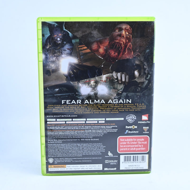 F.E.A.R. 2: Project Origin - Xbox 360 Game + Manual - PAL - MINT DISC! FEAR 2