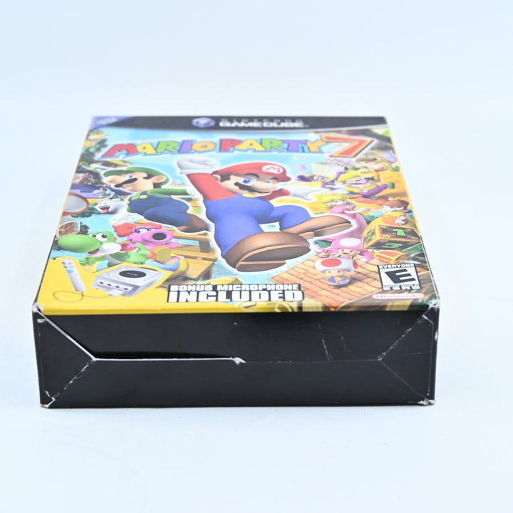 Mario Party 7 Bonus Microphone Included - Nintendo Gamecube Game + Manual - NTSC