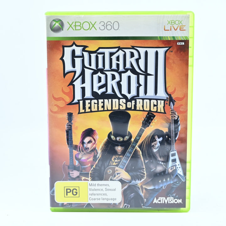 Guitar Hero III: Legends of Rock - Xbox 360 Game + Manual - PAL - FREE POST!