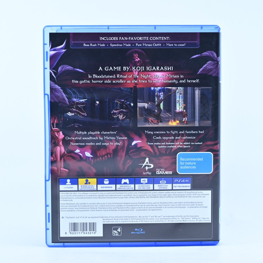 Bloodstained: Ritual of the Night - Sony Playstation 4 / PS4 Game - MINT DISC!