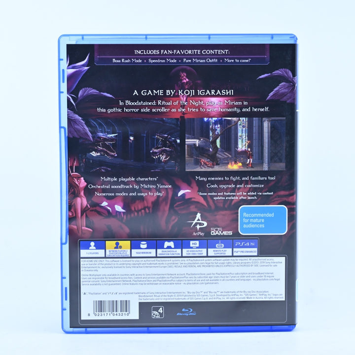 Bloodstained: Ritual of the Night - Sony Playstation 4 / PS4 Game - MINT DISC!