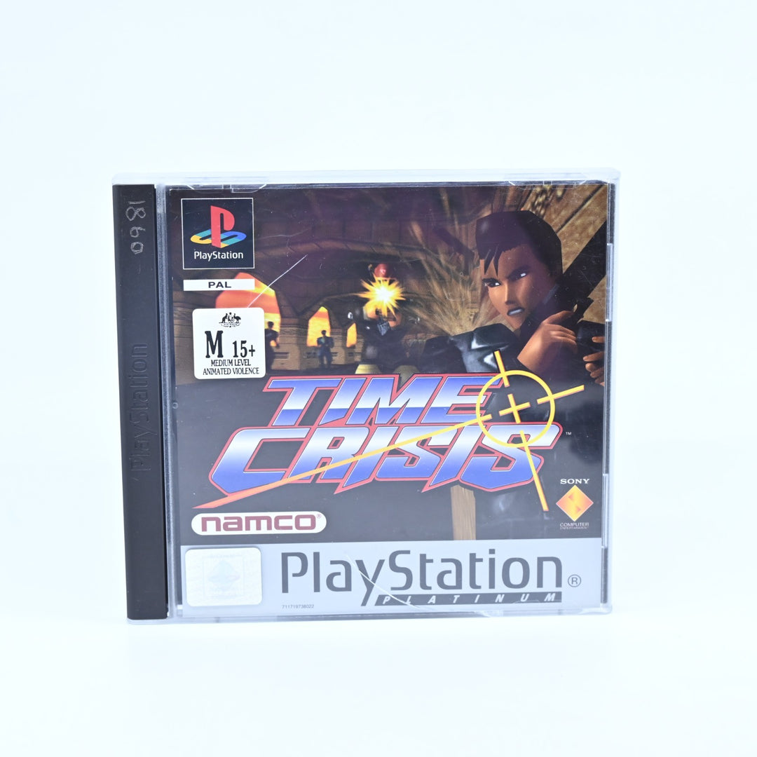 Time Crisis - Sony Playstation 1 / PS1 Game + Manual - PAL - MINT DISC!