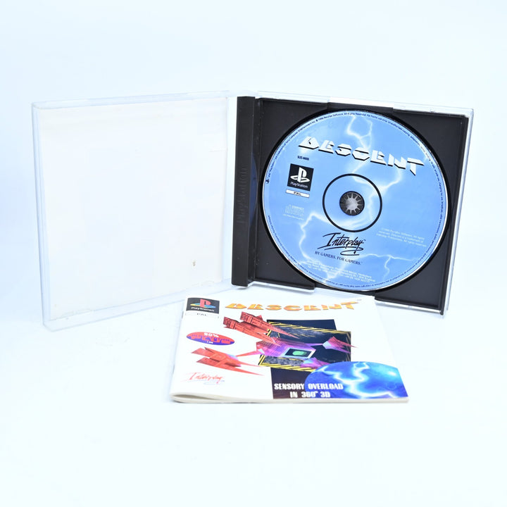 Descent! FACTORY DEFECT MANUAL!  - PS1 Game + Manual - PAL - MINT DISC!