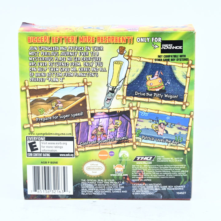 The Spongebob Squarepants Movie - GBA Boxed Game - Region Free - FREE POST!