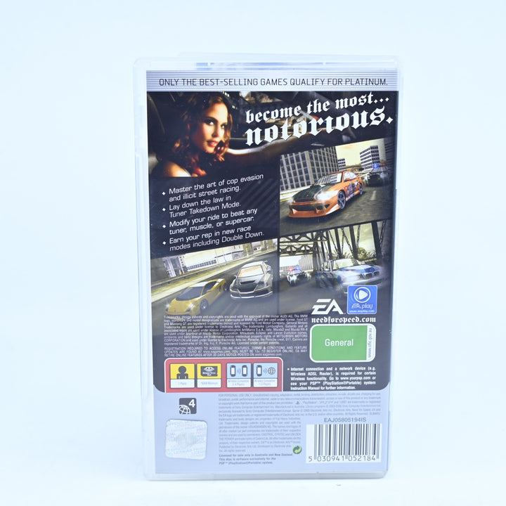 Need For Speed: Most Wanted 5-1-0 - Sony PSP Game + Manual - 5.1.0 / 5 1 0
