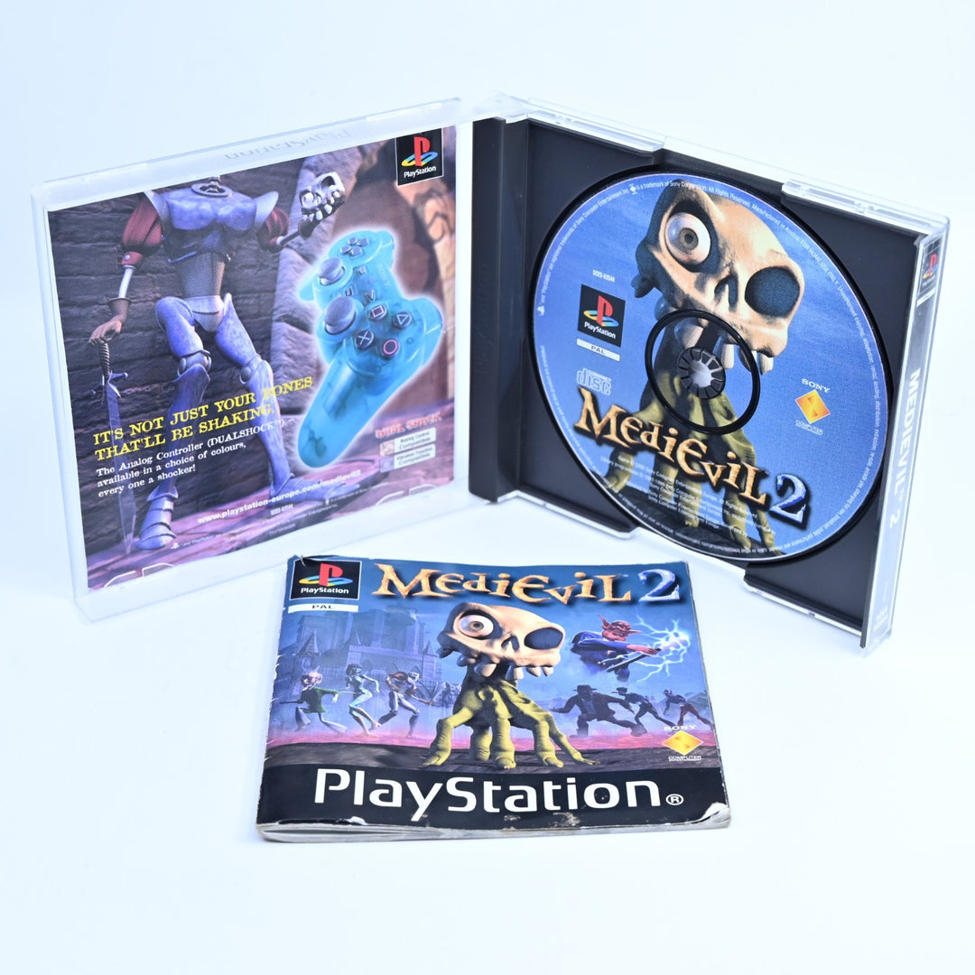 MediEvil 2 - Sony Playstation 1 / PS1 Game + Manual - PAL - MINT DISC!