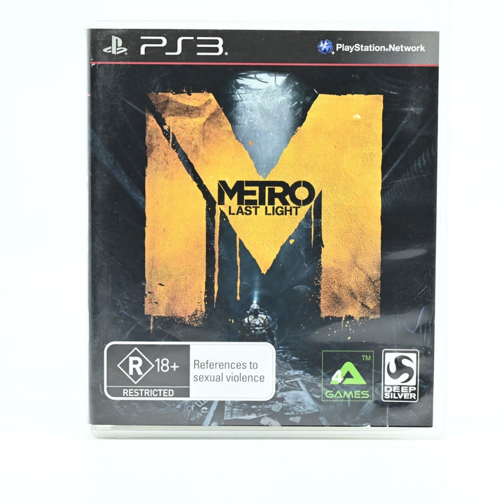 Metro: Last Light - Sony Playstation 3 / PS3 Game + Manual - FREE POST!