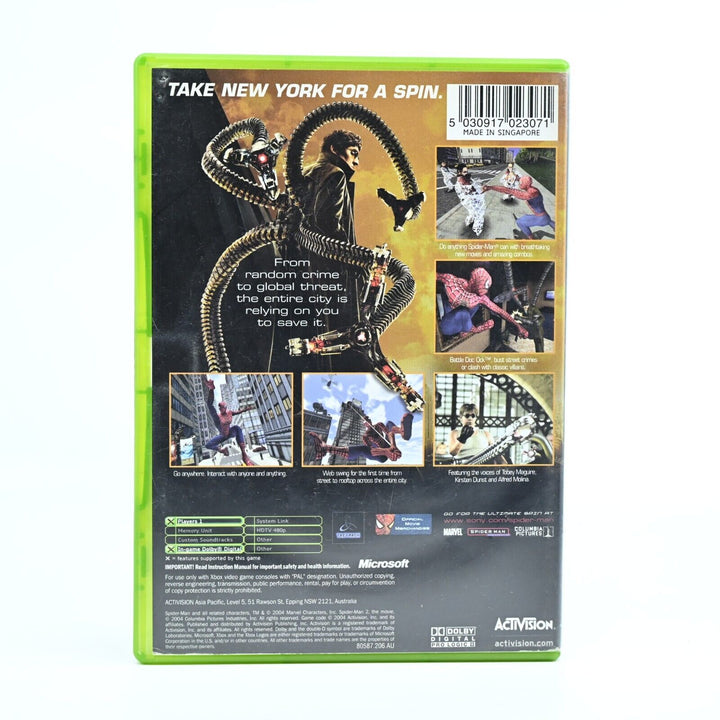 Spider-Man 2 - Original Xbox Game + Manual - PAL - MINT DISC!