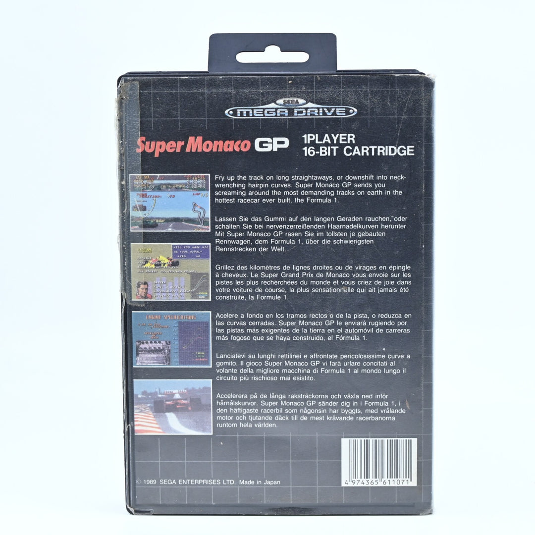 Super Monaco GP + Manual - Sega Mega Drive Game - PAL - FREE POST!