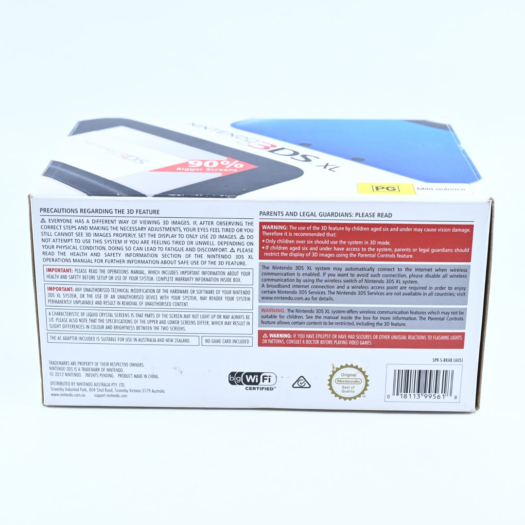 SPR-001(EUR) - Blue / Black Nintendo 3DS XL Boxed Console - PAL - FREE POST!