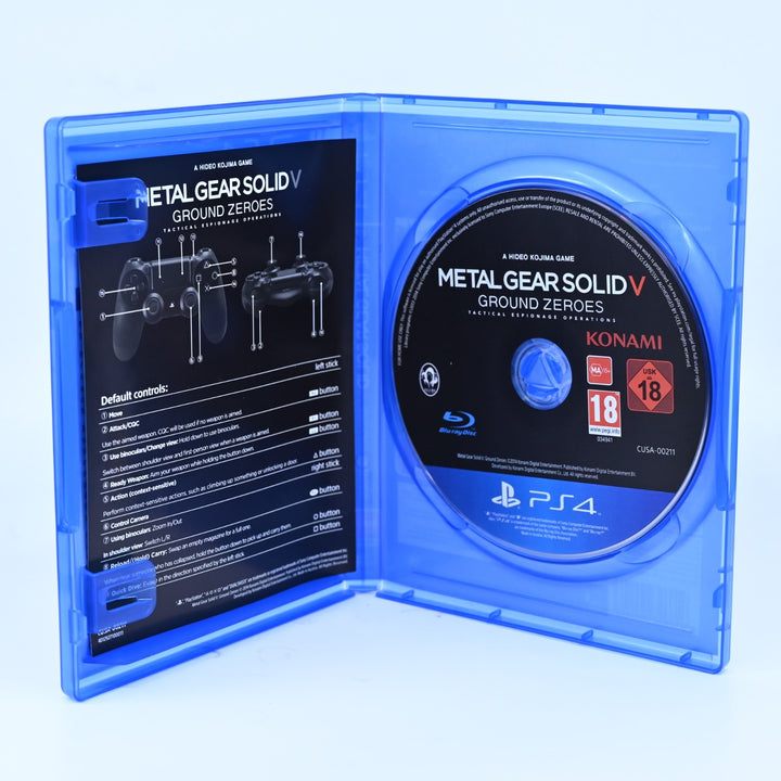 Metal Gear Solid V Ground Zeroes - Sony Playstation 4 / PS4 Game - FREE POST!