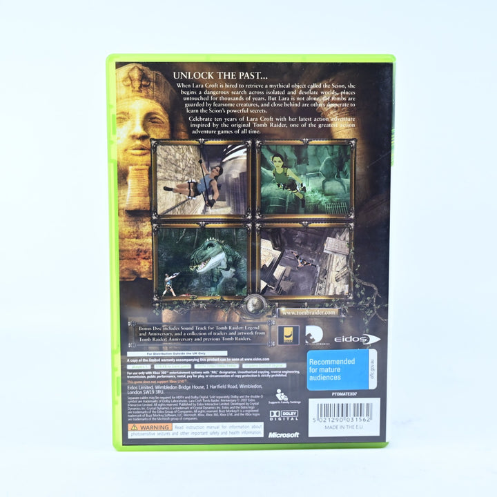 Lara Croft Tomb Raider Anniversary - Xbox 360 Game + Manual - PAL - MINT DISC!
