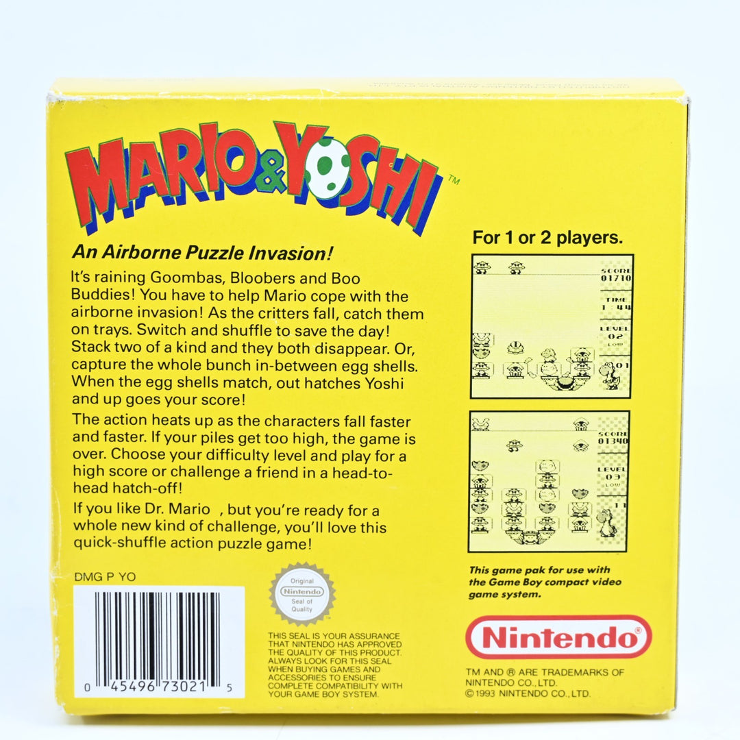 Mario & Yoshi - Nintendo Gameboy Boxed Game - PAL - FREE POST!