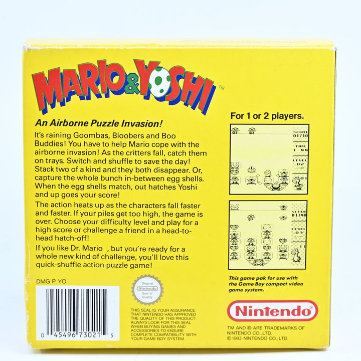 Mario & Yoshi - Nintendo Gameboy Boxed Game - PAL - FREE POST!