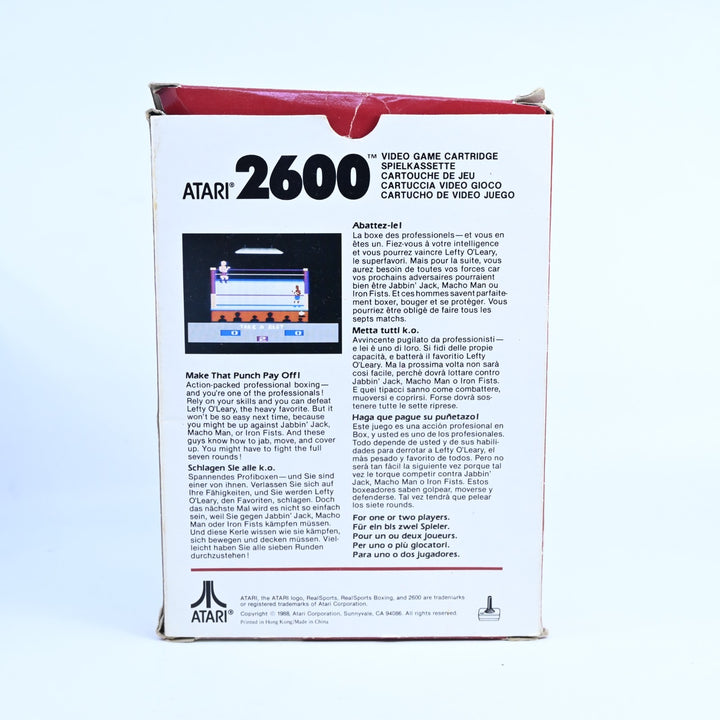 RealSports Boxing - Atari 2600 Boxed Game - PAL - FREE POST!