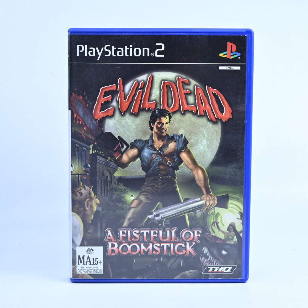 Evil Dead: Fistful of Boomstick - Sony Playstation 2 / PS2 Game + Manual - PAL