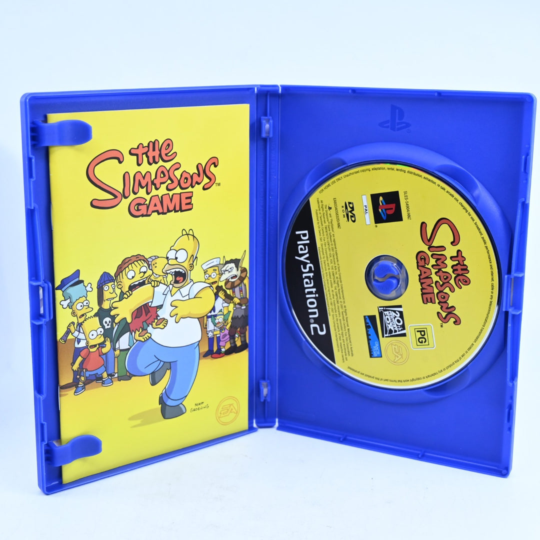 The Simpsons Game - Sony Playstation 2 / PS2 Game + Manual - PAL - MINT DISC!