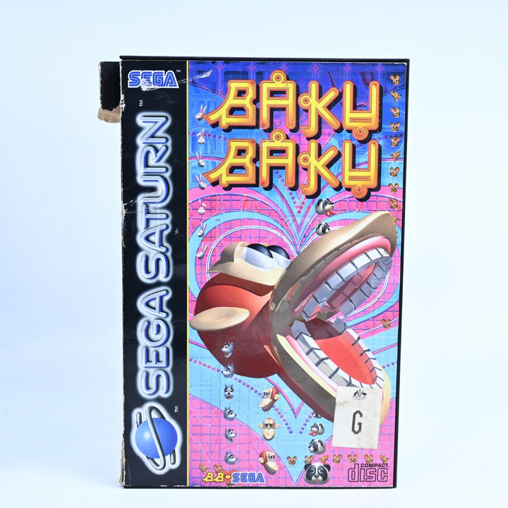 Baku Baku - Sega Saturn Game - No Manual - PAL - SEE DESCRIPTION