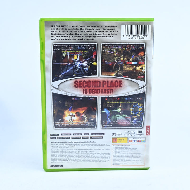 Unreal Championship - Original Xbox Game + Manual - PAL - MINT DISC!