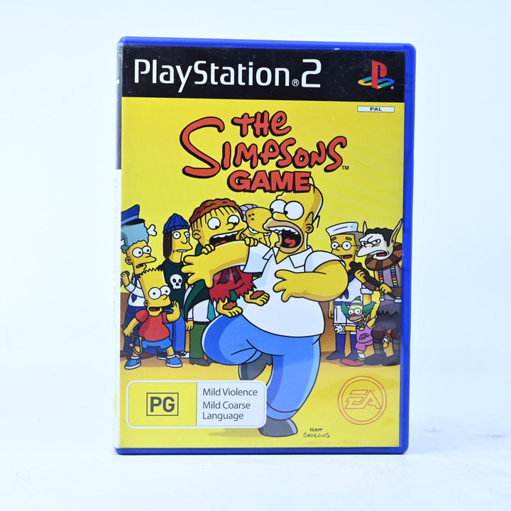 The Simpsons Game - Sony Playstation 2 / PS2 Game + Manual - PAL - MINT DISC!