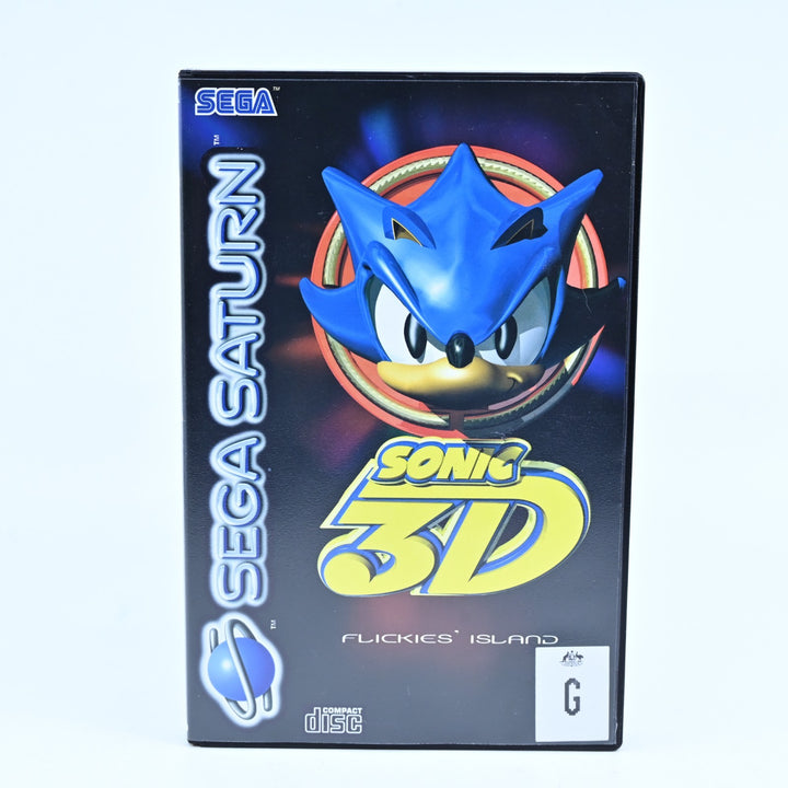 LIKE NEW! Sonic 3D: Flickies' Island - Sega Saturn Game + Manual - PAL