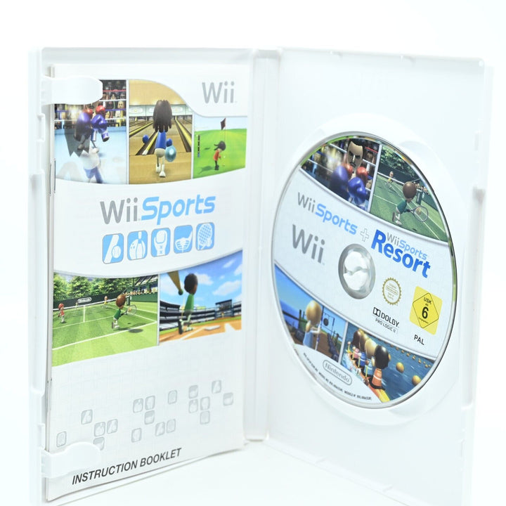 Wii Sports + Wii Sports Resort - Nintendo Wii Game - PAL - MINT DISC!