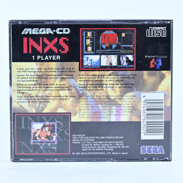 INXS - Sega Mega CD Game + Manual - PAL - FREE POST!