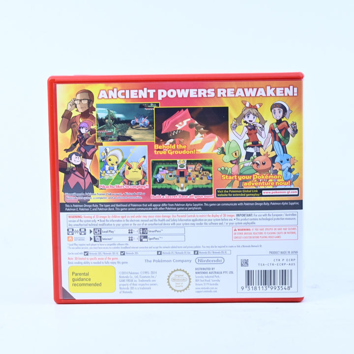 Pokemon Omega Ruby - Nintendo 3DS Game - PAL + Manual - FREE POST!