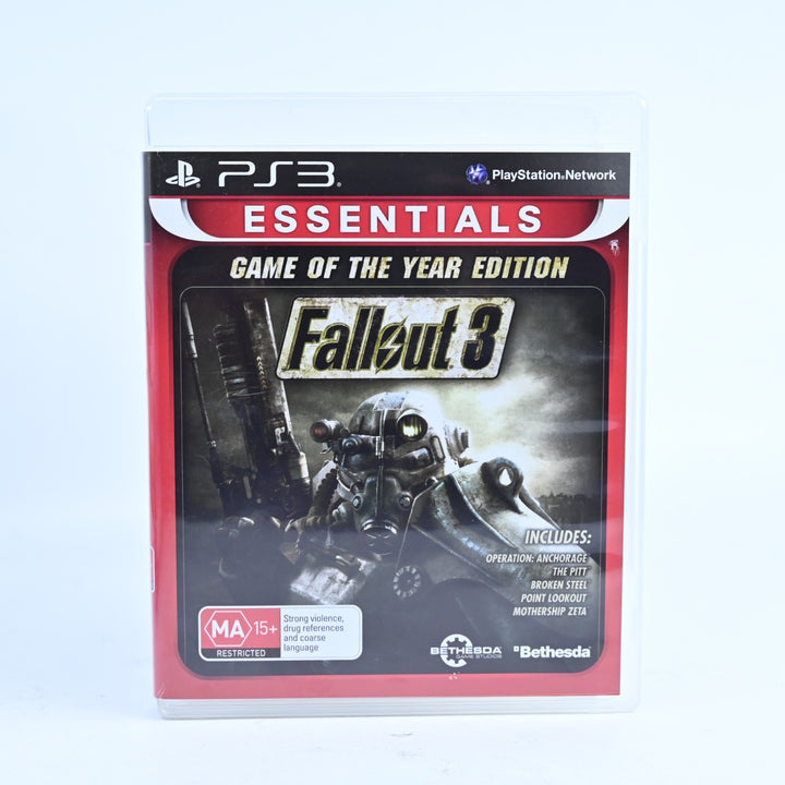 Fallout 3 - Game of the Year Edition - Sony Playstation 3 / PS3 Game - No Manual