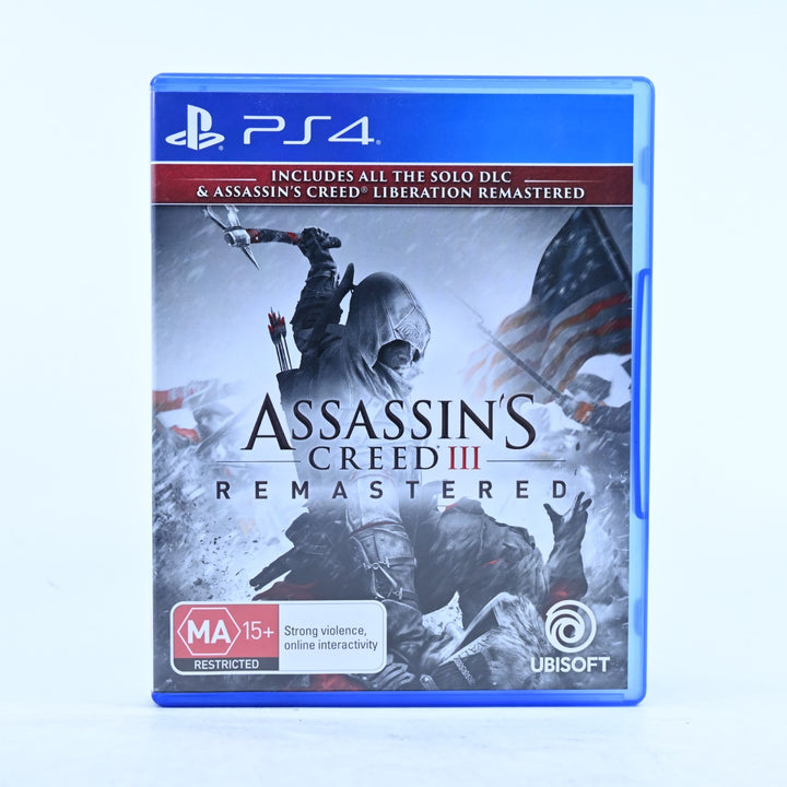 Assassin's Creed III Remastered - Sony Playstation 4 / PS4 Game - MINT DISC!