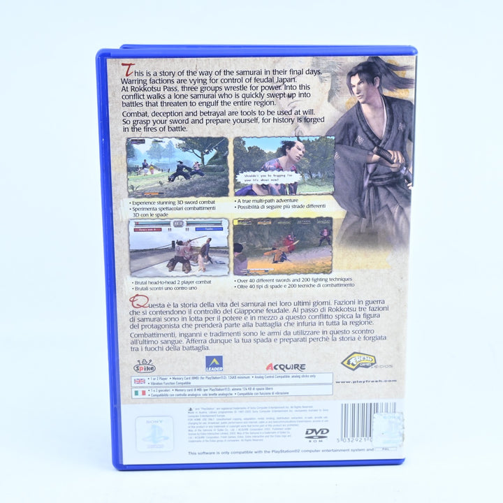 Way Of The Samurai - Sony Playstation 2 / PS2 Game + Manual - PAL - MINT DISC!