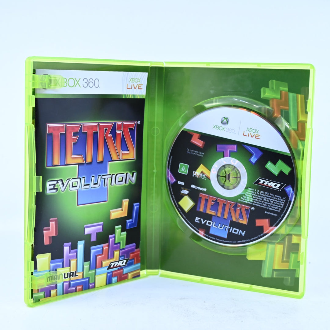 Tetris Evolution - Xbox 360 Game + Manual - PAL - MINT DISC!