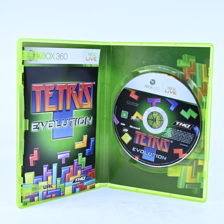 Tetris Evolution - Xbox 360 Game + Manual - PAL - MINT DISC!
