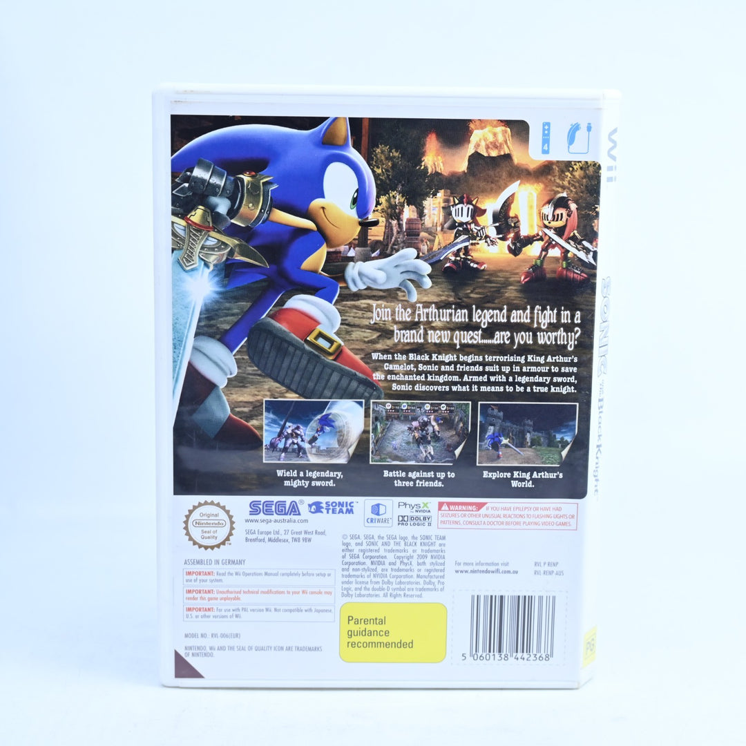 Sonic and the Black Knight - Nintendo Wii Game + Manual - PAL - MINT DISC!