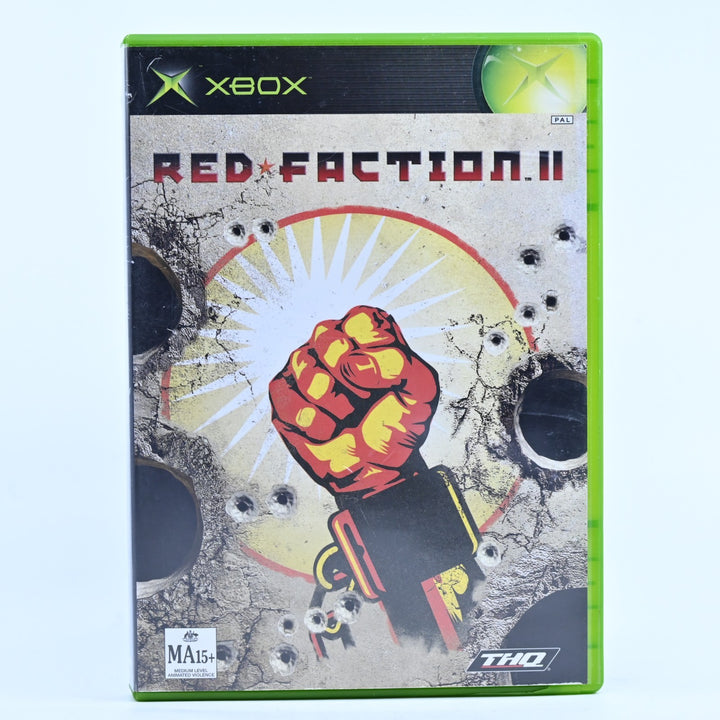 Red Faction II - Original Xbox Game + Manual - PAL - MINT DISC!