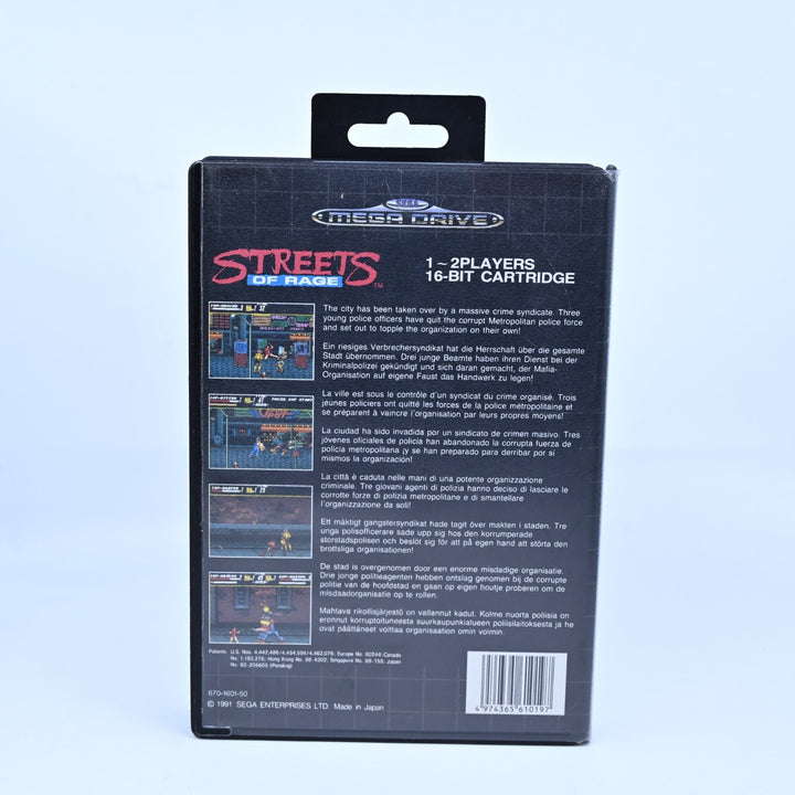 Streets of Rage - Sega Mega Drive Game - No Manual - PAL - FREE POST!