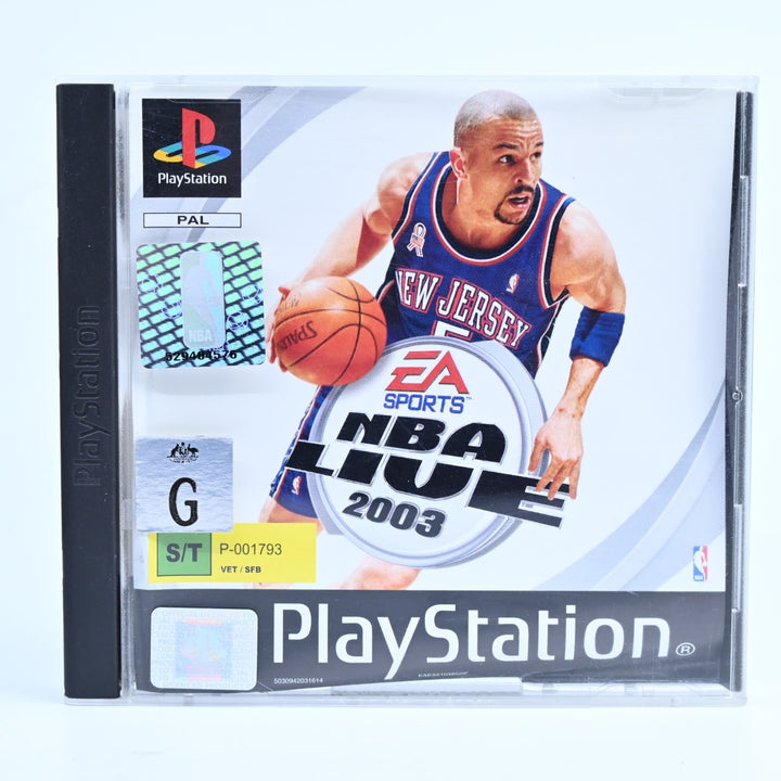 NBA Live 2003 - Sony Playstation 1 / PS1 Game + Manual - PAL - MINT DISC!