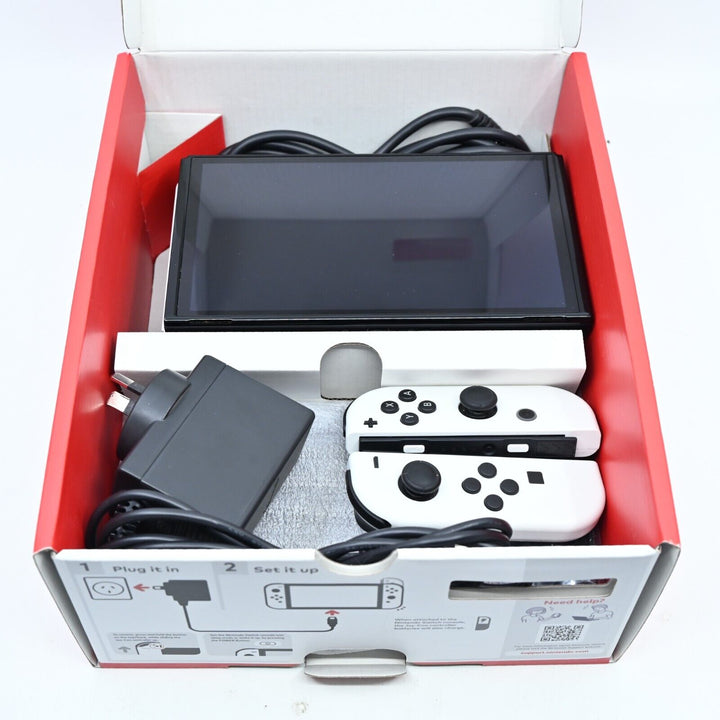 White OLED Model - Nintendo Switch Boxed Console - PAL - FREE POST!