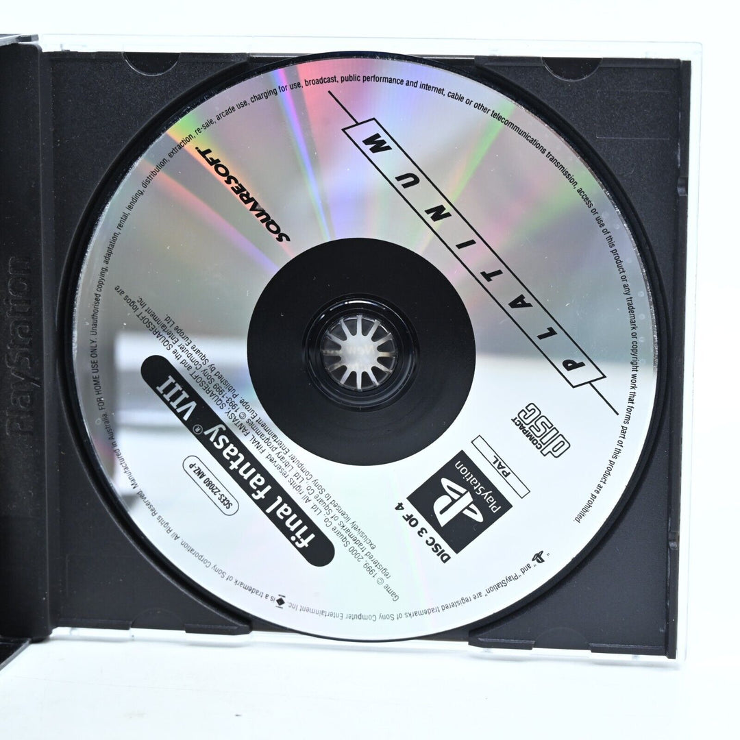 Final Fantasy VIII - Sony Playstation 1 / PS1 Game + Manual - PAL - MINT DISC!