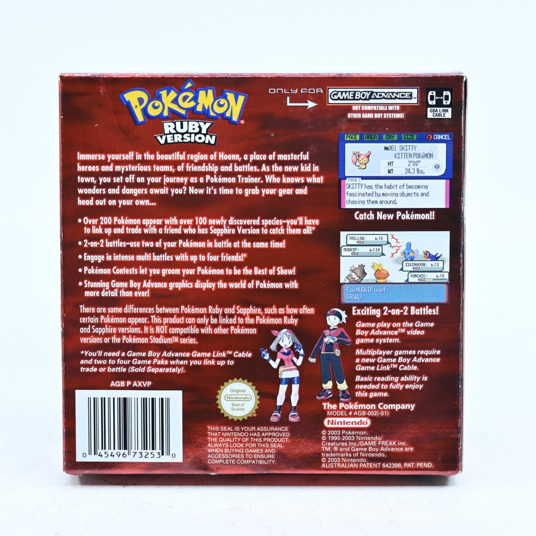 Pokemon Ruby Version - Nintendo Gameboy Advance / GBA Boxed Game - AUS PAL