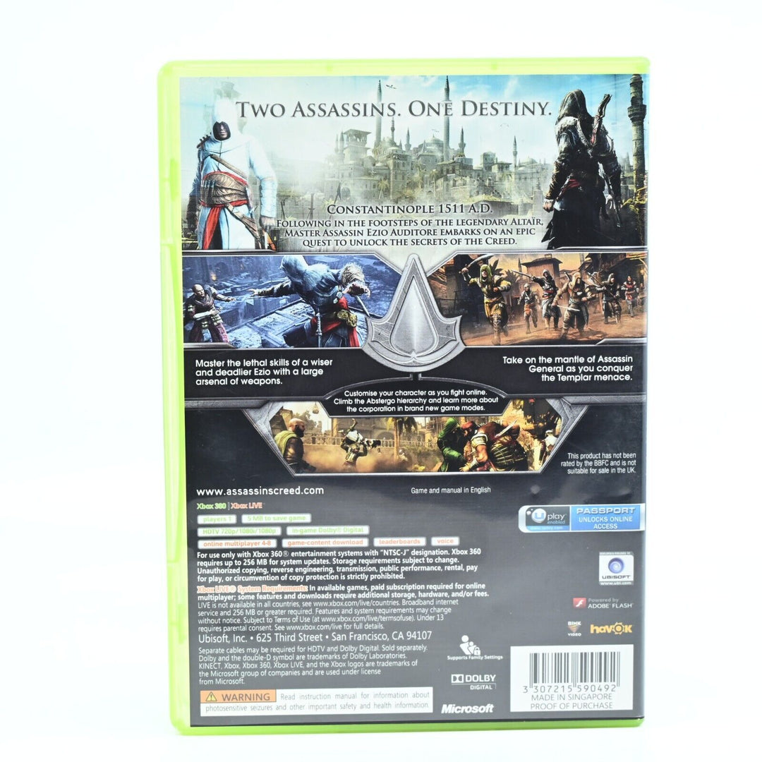 Assassin's Creed Revelations - Xbox 360 Game + Manual - Region Free - MINT DISC!