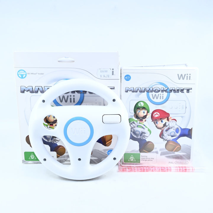 Mario Kart Wii Boxed + Wheel - Nintendo Wii Game + Manual - PAL - MINT DISC!