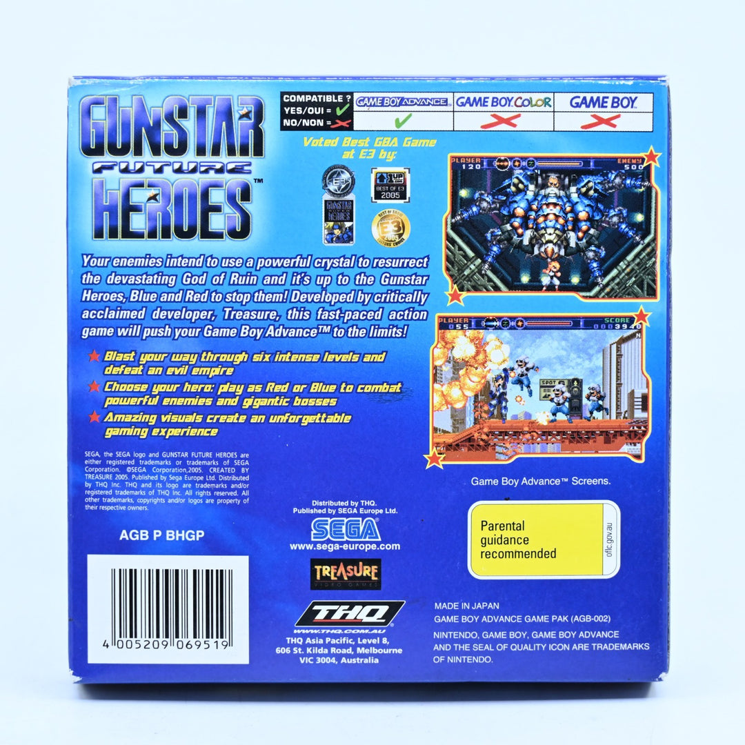 Gunstar Future Heroes - Nintendo Gameboy Advance / GBA Boxed Game - FREE POST!
