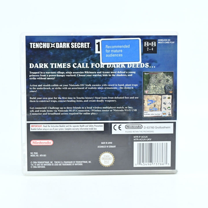 Tenchu Dark Secret - Nintendo DS Game - PAL - FREE POST!