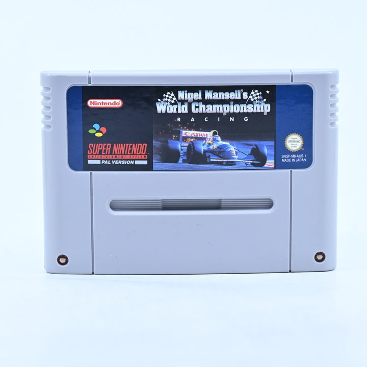 Nigel Mansell's World Championship Racing - Super Nintendo / SNES Game - PAL