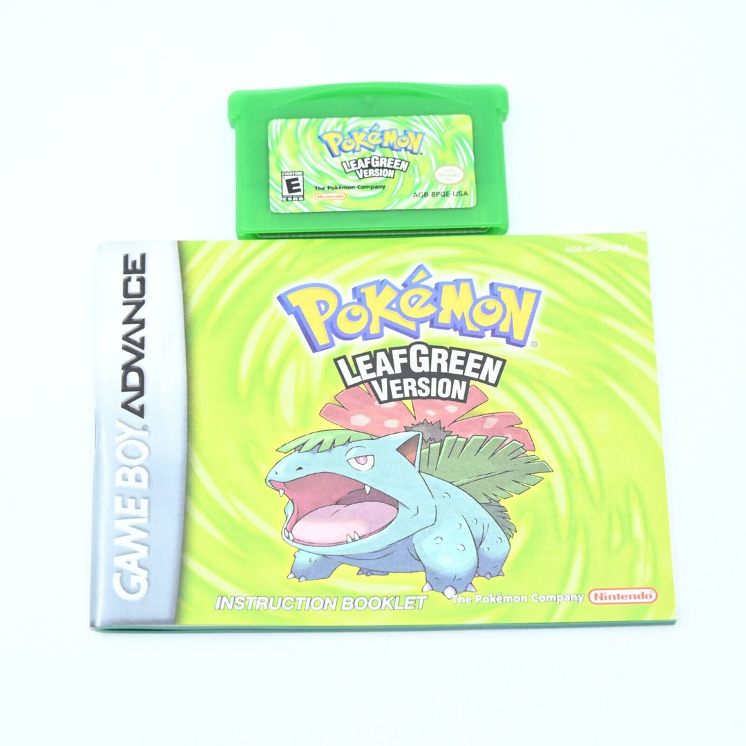 Pokemon Leaf Green Version - Nintendo Gameboy Advance / GBA Boxed Game - NTSC